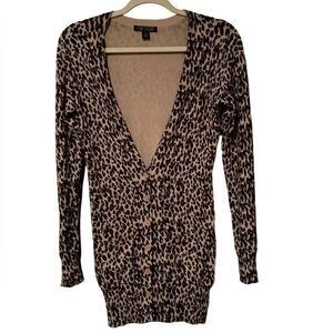 Love Culture Leopard Print Cardigan Size Medium